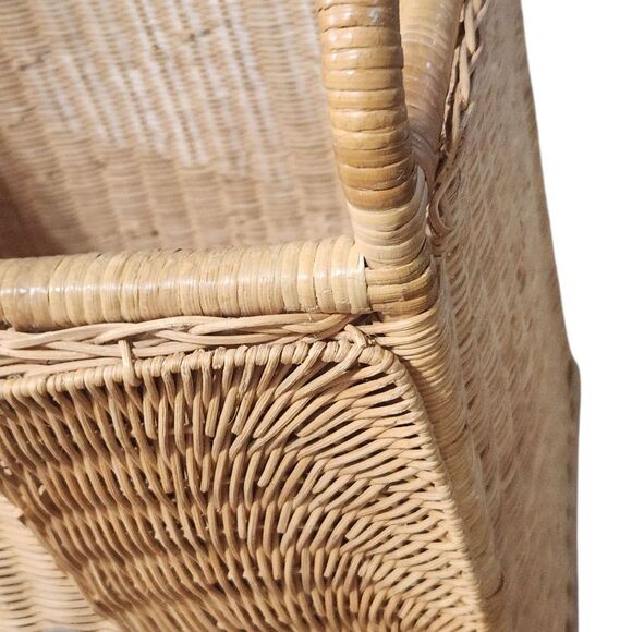 Vintage Rattan Wicker Elephant Trunk Storage Chest Basket Baby Nursery - Picture 10 of 11